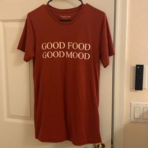 Unisex good food good mood tee